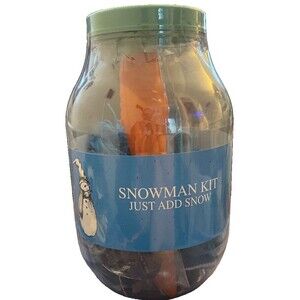 Nantucket Snowman Building Kit; 15 Pc; Winter Activity/Outdoor Fun Arts & Crafts